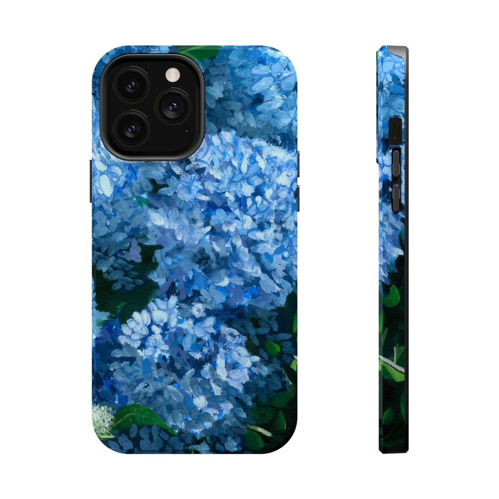 Blue Hydrangea Magnetic Impact-Resistant Phone Case