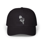 Embroidered Single Rose Dad Cap – Minimal Floral Baseball Hat