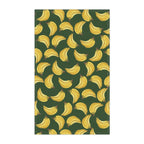 Cotton Twill Tropical Banana Print Tea Towel — Green Kitchen Cotton Dish Towel