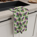 Microfiber Grape Pattern Tea Towel — Vintage Vineyard Kitchen Towels