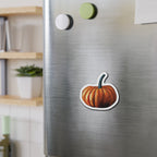 Painted Pumpkin Die-Cut Magnets | Autumn Pumpkin Refrigerator Magnet