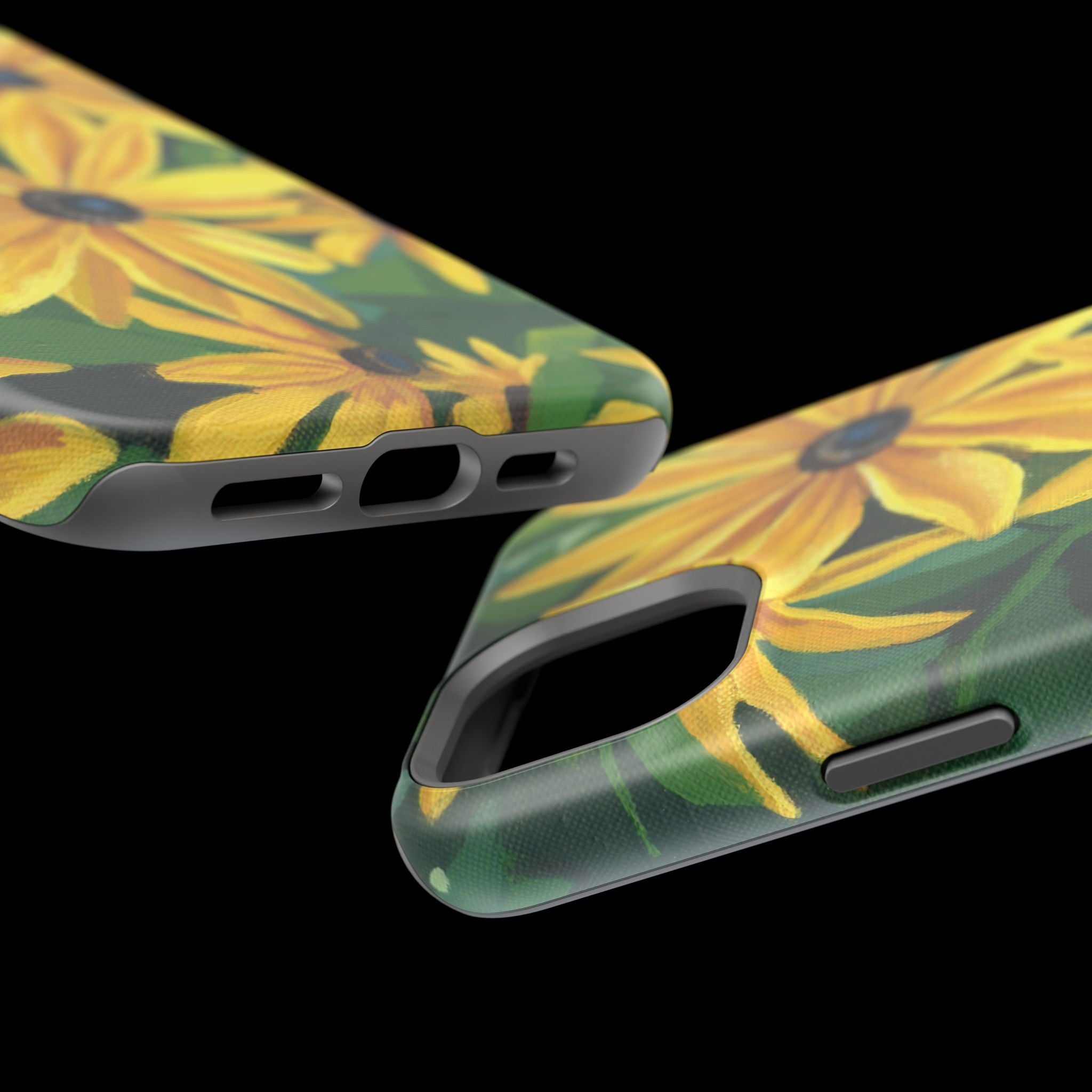 Floral Black-Eyed Susan Magnetic Impact Phone Case