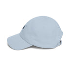 Butterfly Embroidered Dad Cap — Minimal Blue Butterfly Baseball Hat