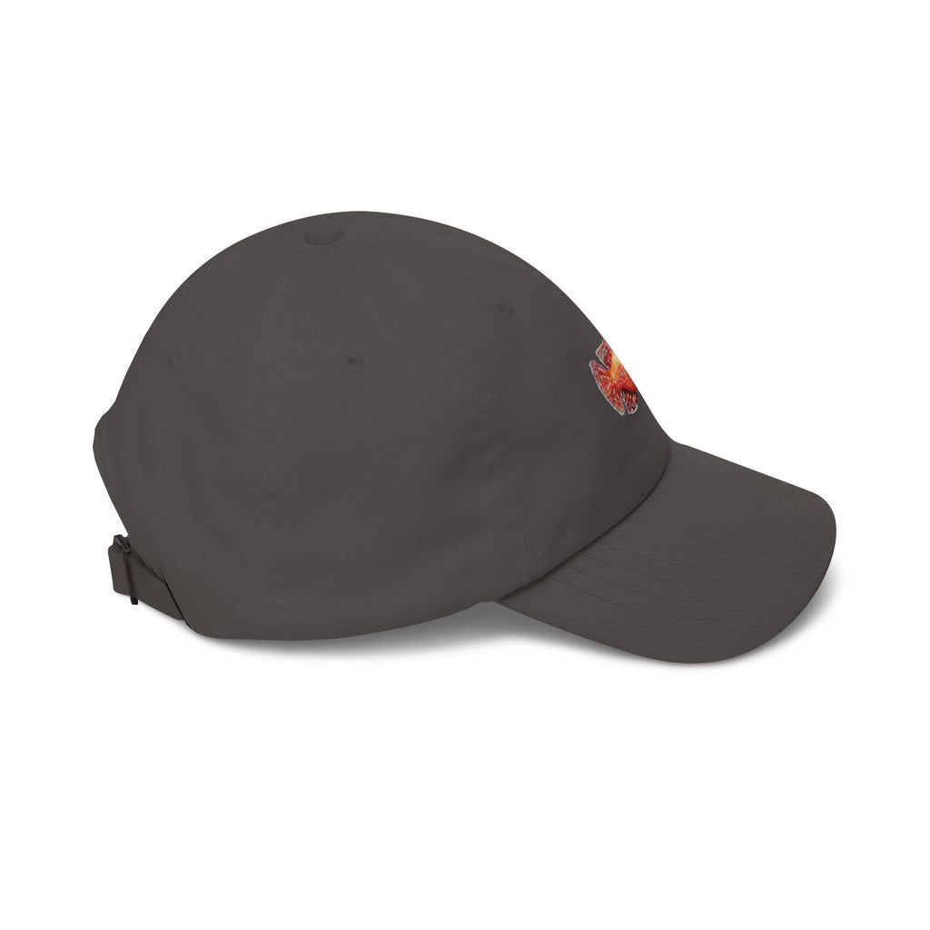 Fish Dad Cap — Red Tropical Fishing Hat