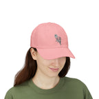 Embroidered Single Rose Dad Cap – Minimal Floral Baseball Hat