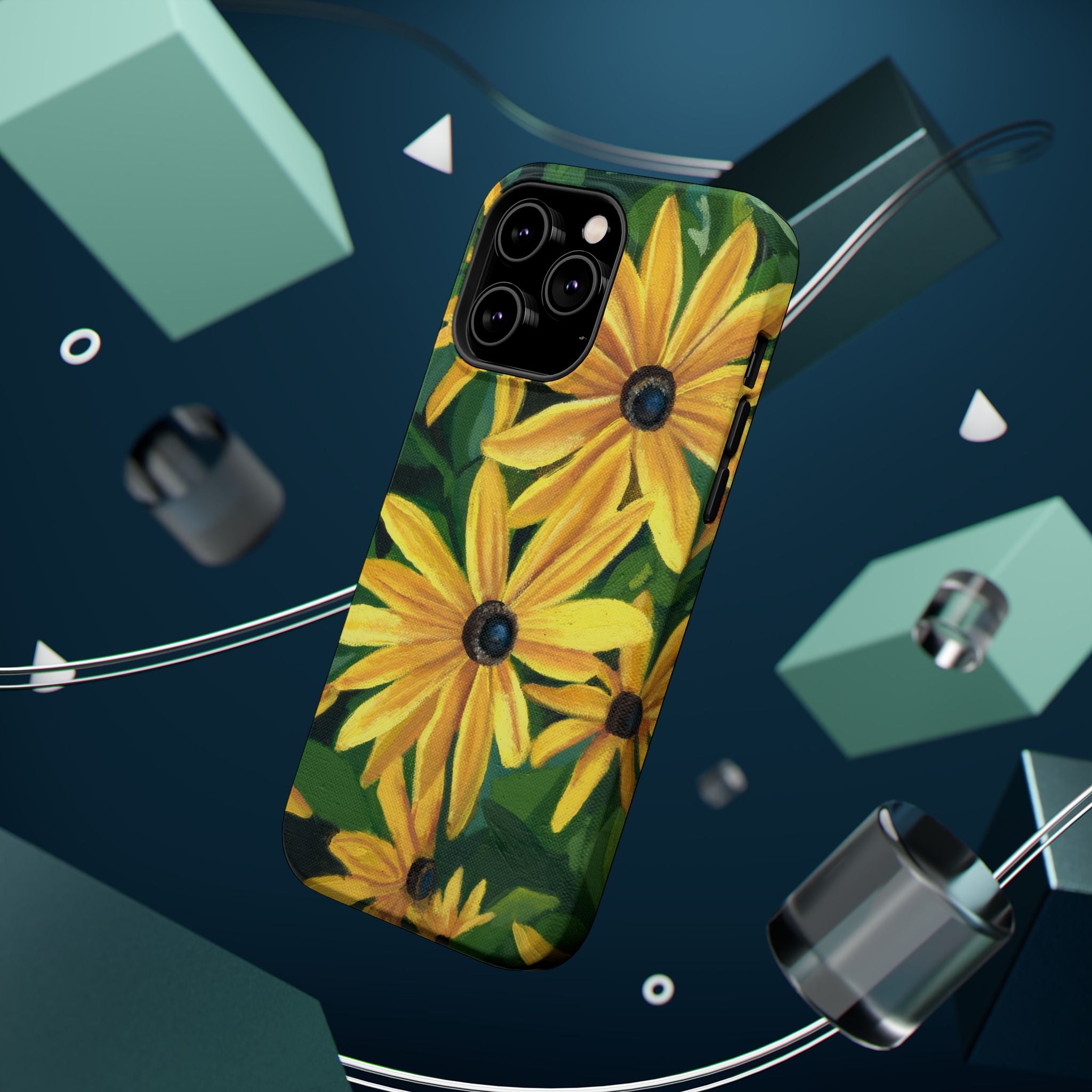 Floral Black-Eyed Susan Magnetic Impact Phone Case