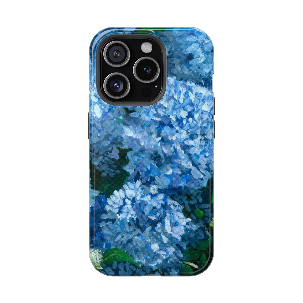 Blue Hydrangea Magnetic Impact-Resistant Phone Case