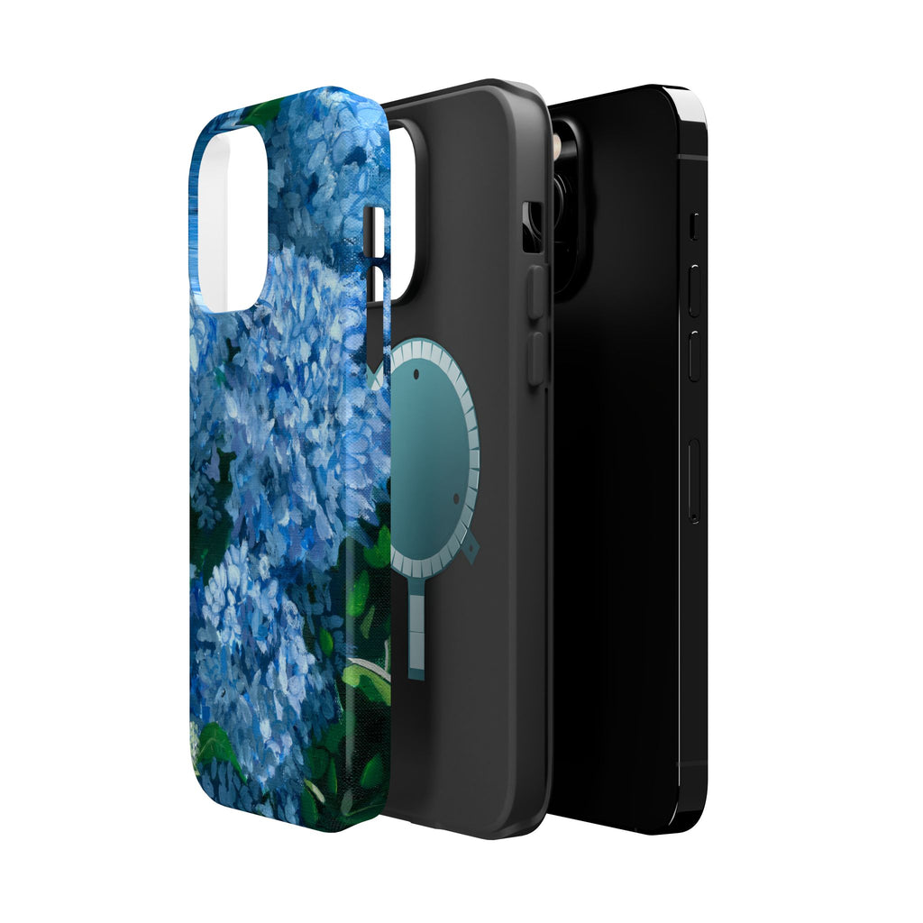 Blue Hydrangea Magnetic Impact-Resistant Phone Case