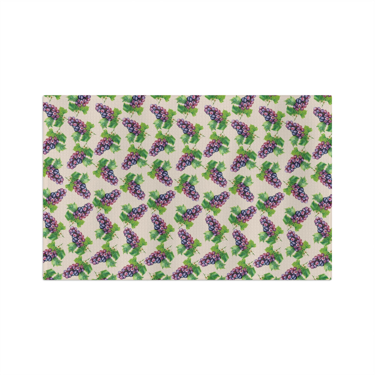 Microfiber Grape Pattern Tea Towel — Vintage Vineyard Kitchen Towels