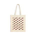 Cherry Pattern Canvas Tote Bag — Reusable Grocery & Market Bag