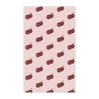 Cotton Twill Hand Drawn Grape Pattern Tea Towel — Vintage Vineyard Kitchen Towels