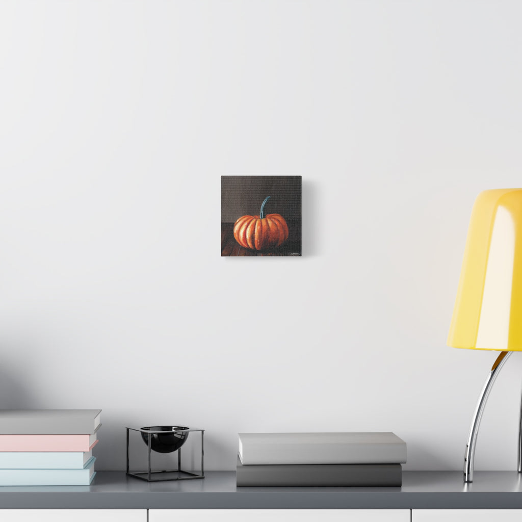 Pumpkin Still Life Matte Canvas Wall Art — Autumn Decor