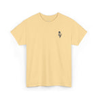 Skeleton Rose Pocket Tee — Cotton T‑Shirt
