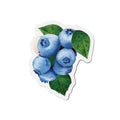 Blueberry Die-Cut Magnet — Watercolor Fruit Refrigerator Magnet