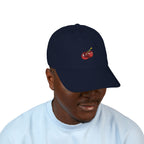Embroidered Cherry Baseball Cap — Organic Cotton Dad Hat