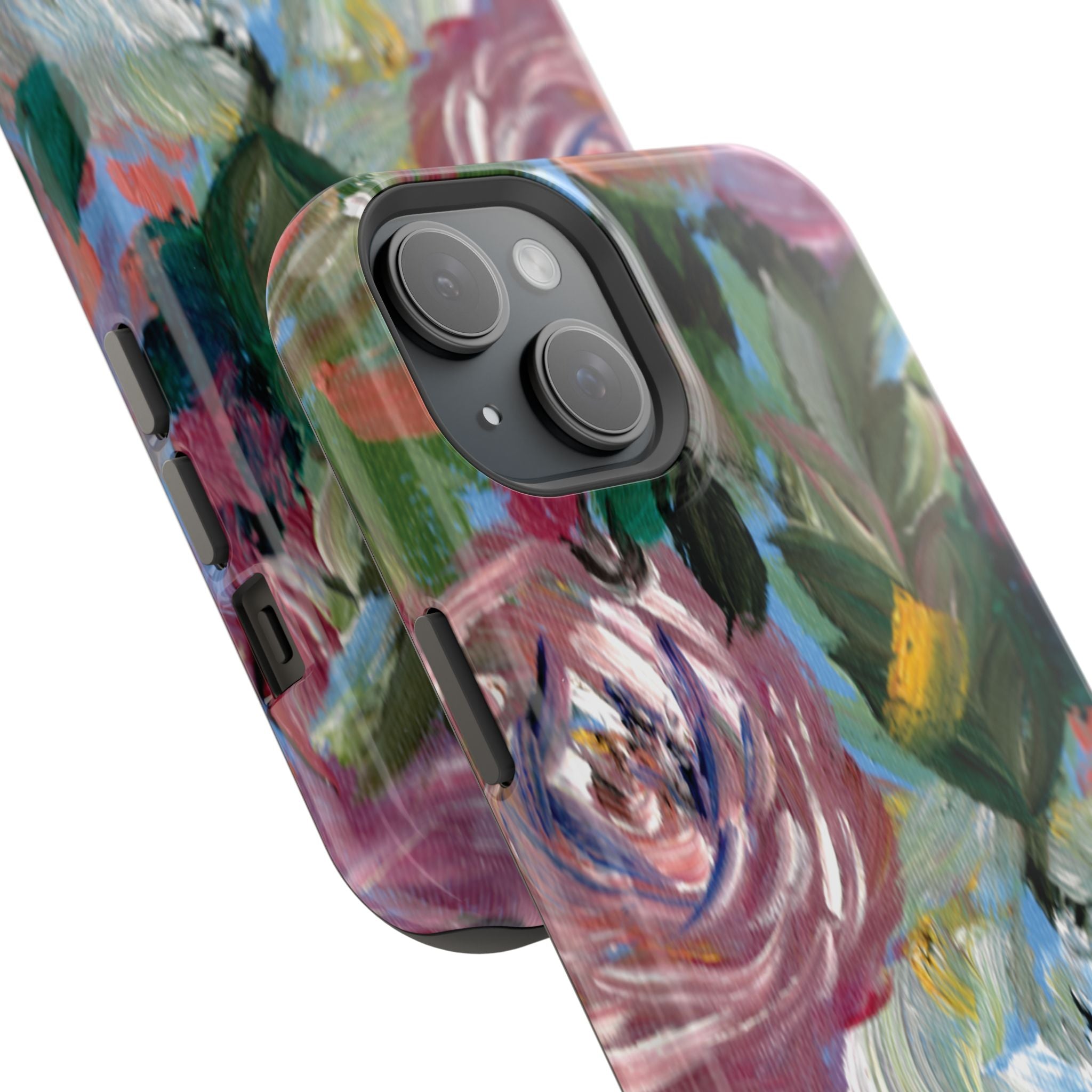 Floral Brushstroke Magnetic Impact-Resistant Phone Case