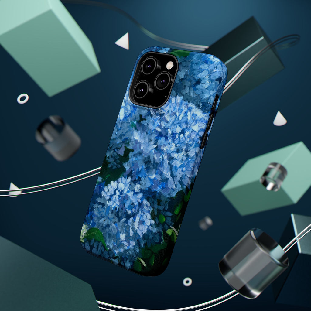 Blue Hydrangea Magnetic Impact-Resistant Phone Case