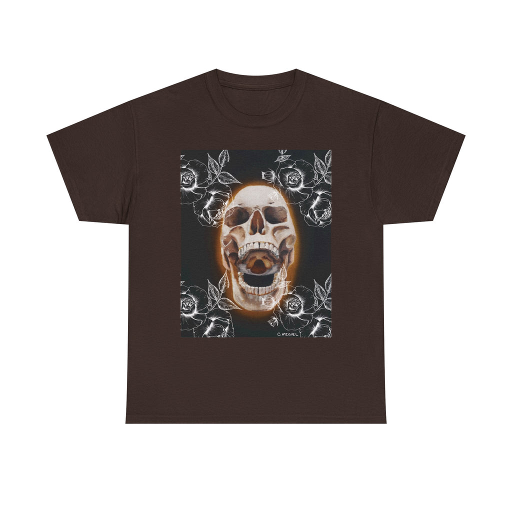 Skull Glow T‑Shirt — Vintage Neon Skull Art Tee