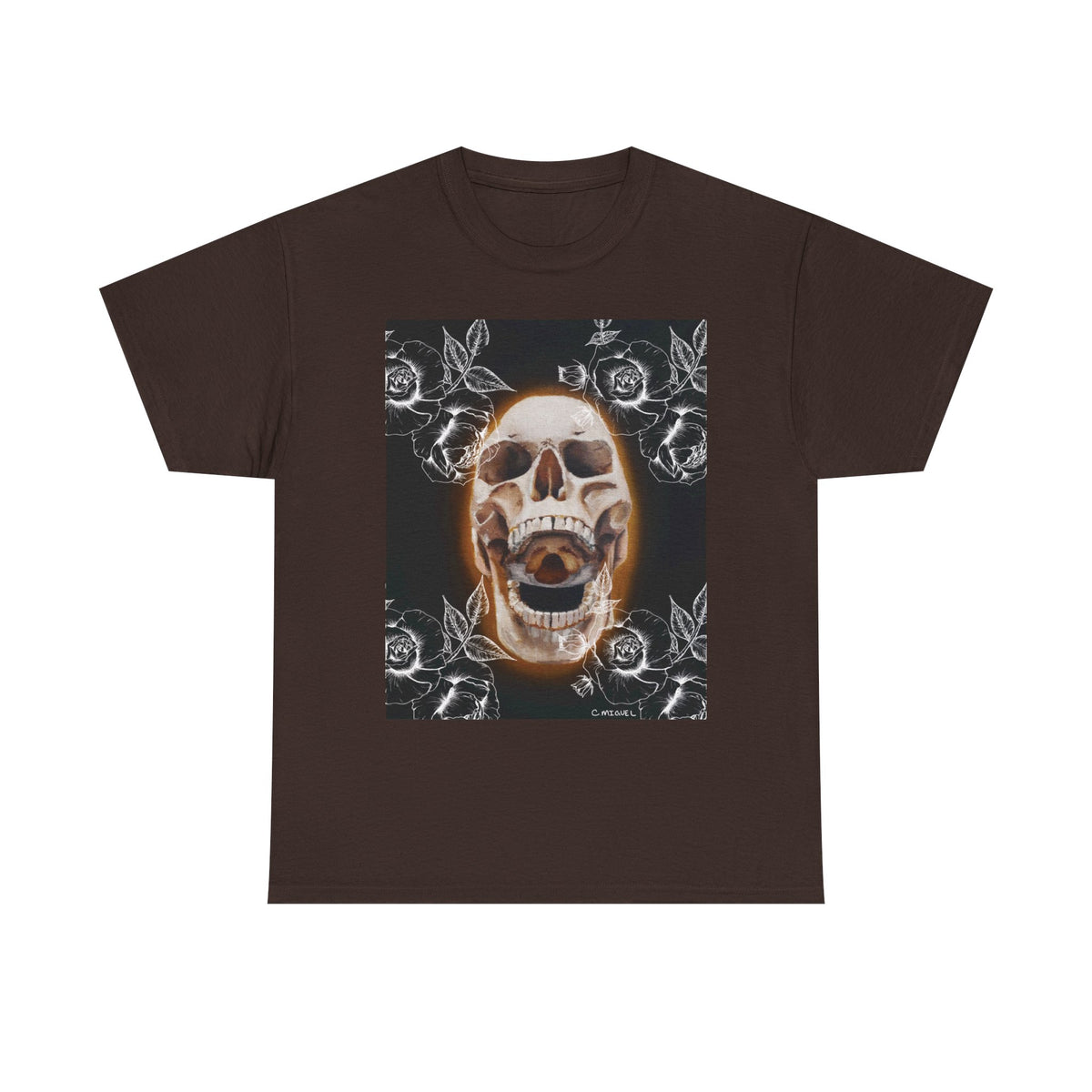 Skull Glow T‑Shirt — Vintage Neon Skull Art Tee