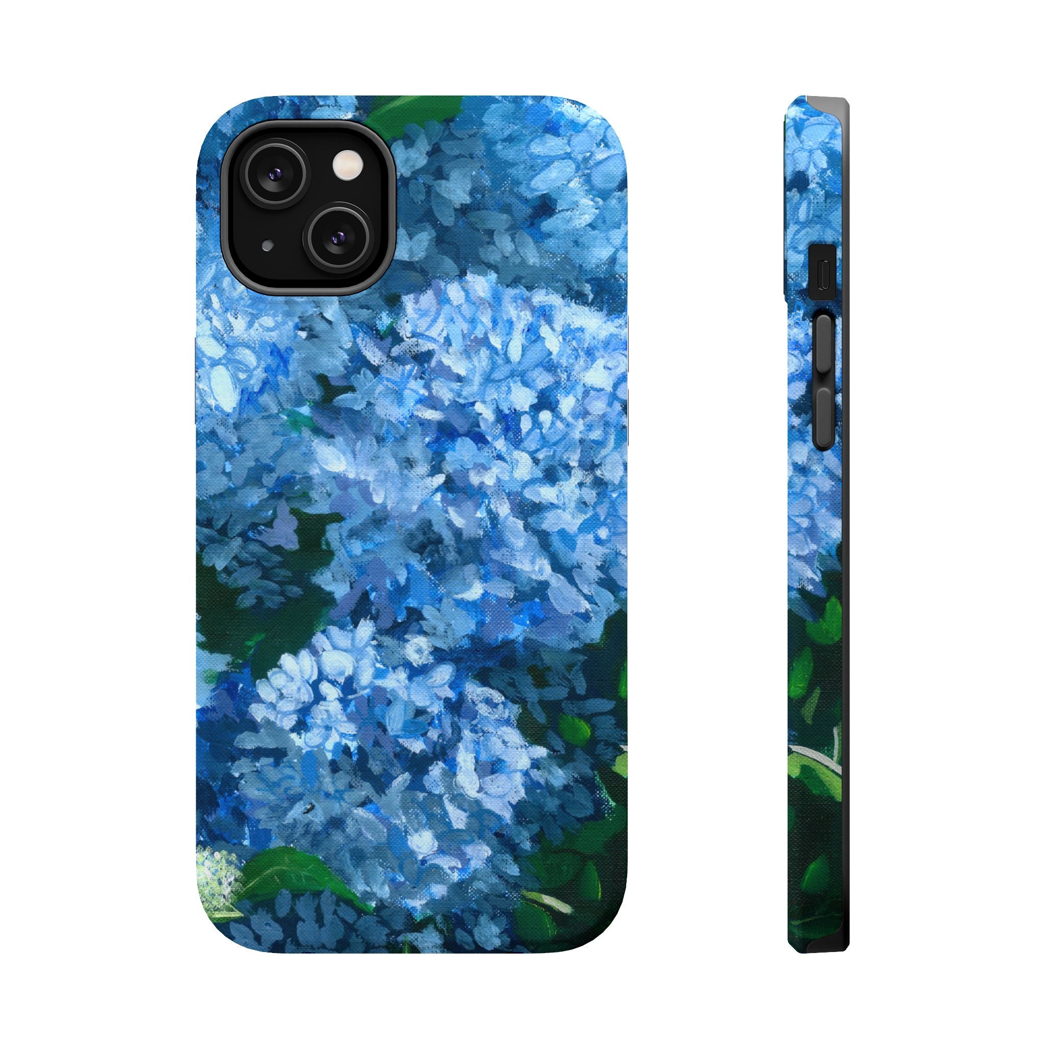 Blue Hydrangea Magnetic Impact-Resistant Phone Case