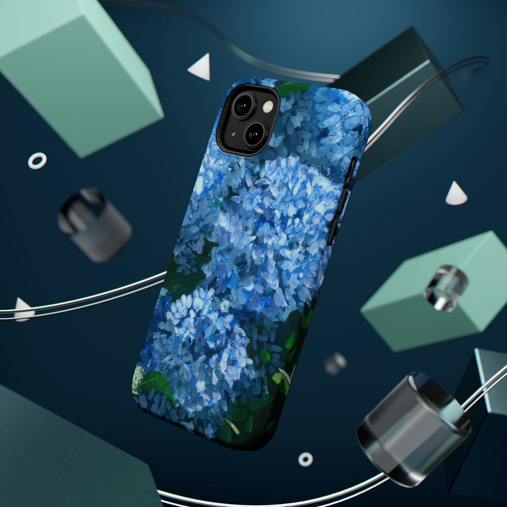 Blue Hydrangea Magnetic Impact-Resistant Phone Case