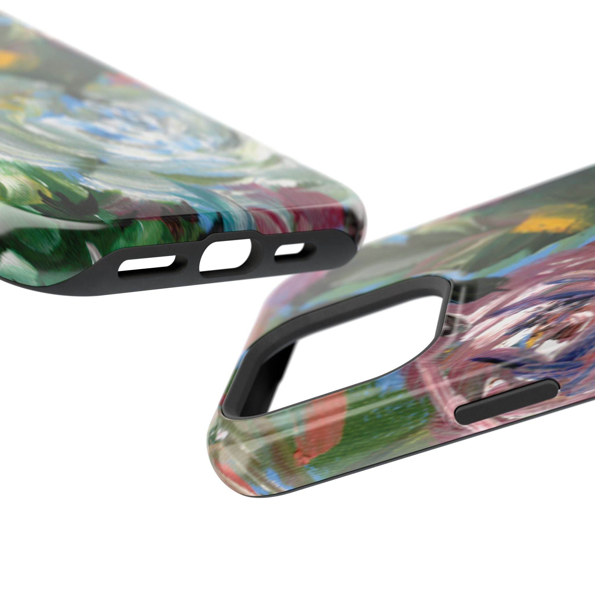 Floral Brushstroke Magnetic Impact-Resistant Phone Case