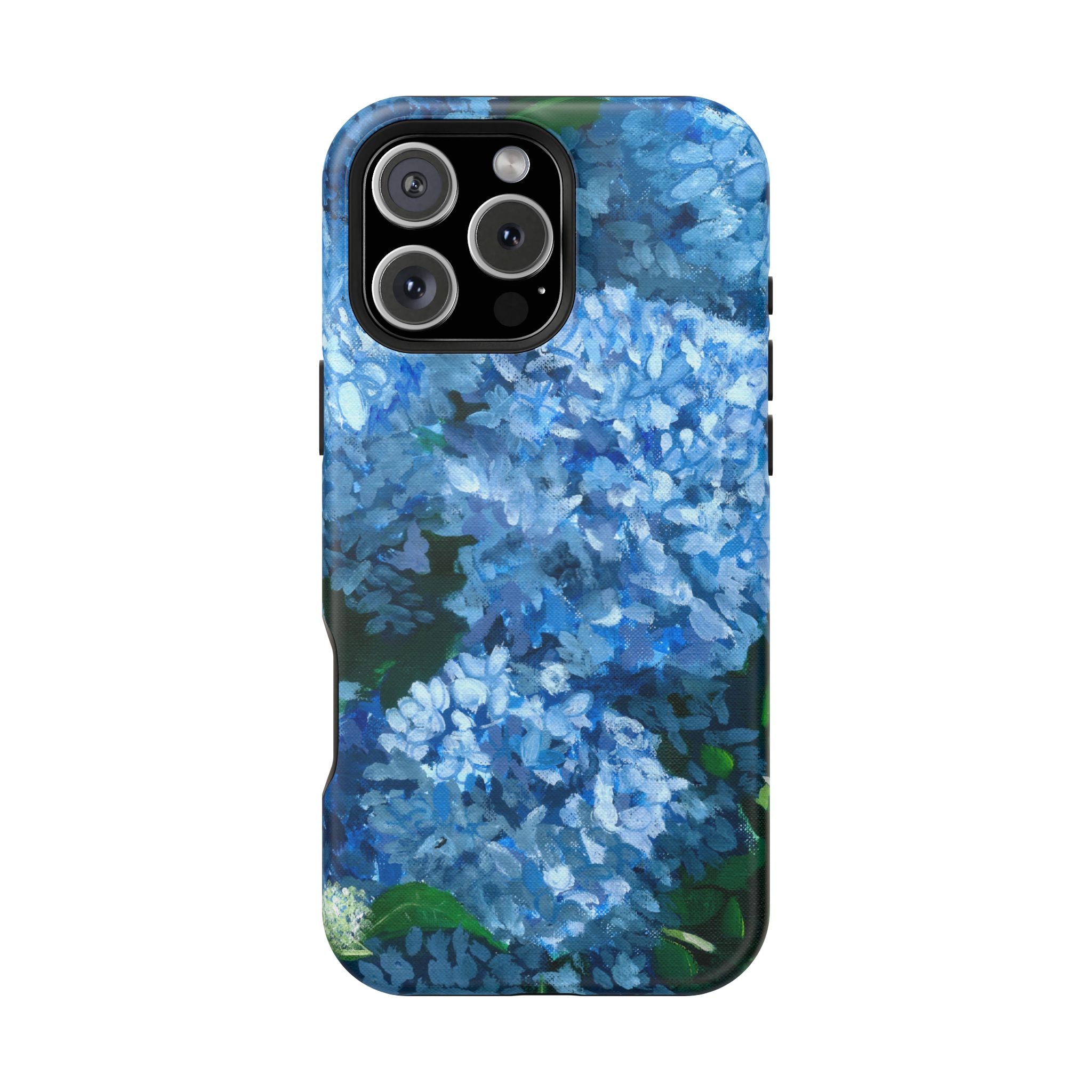 Blue Hydrangea Magnetic Impact-Resistant Phone Case