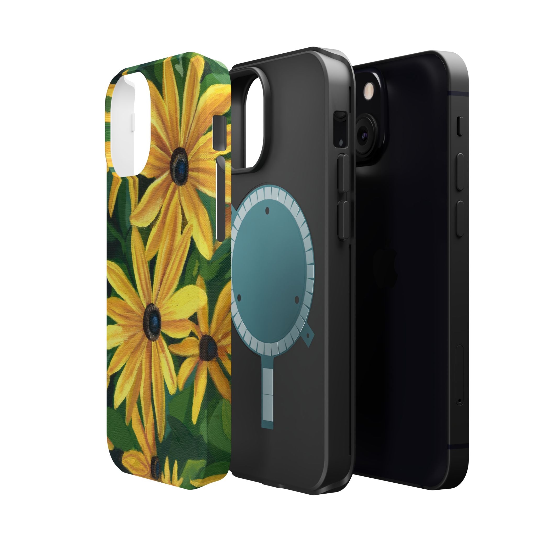 Floral Black-Eyed Susan Magnetic Impact Phone Case