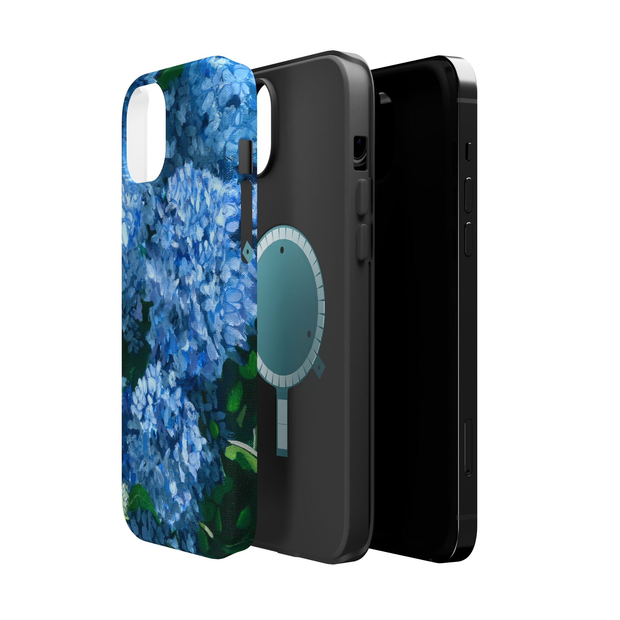 Blue Hydrangea Magnetic Impact-Resistant Phone Case