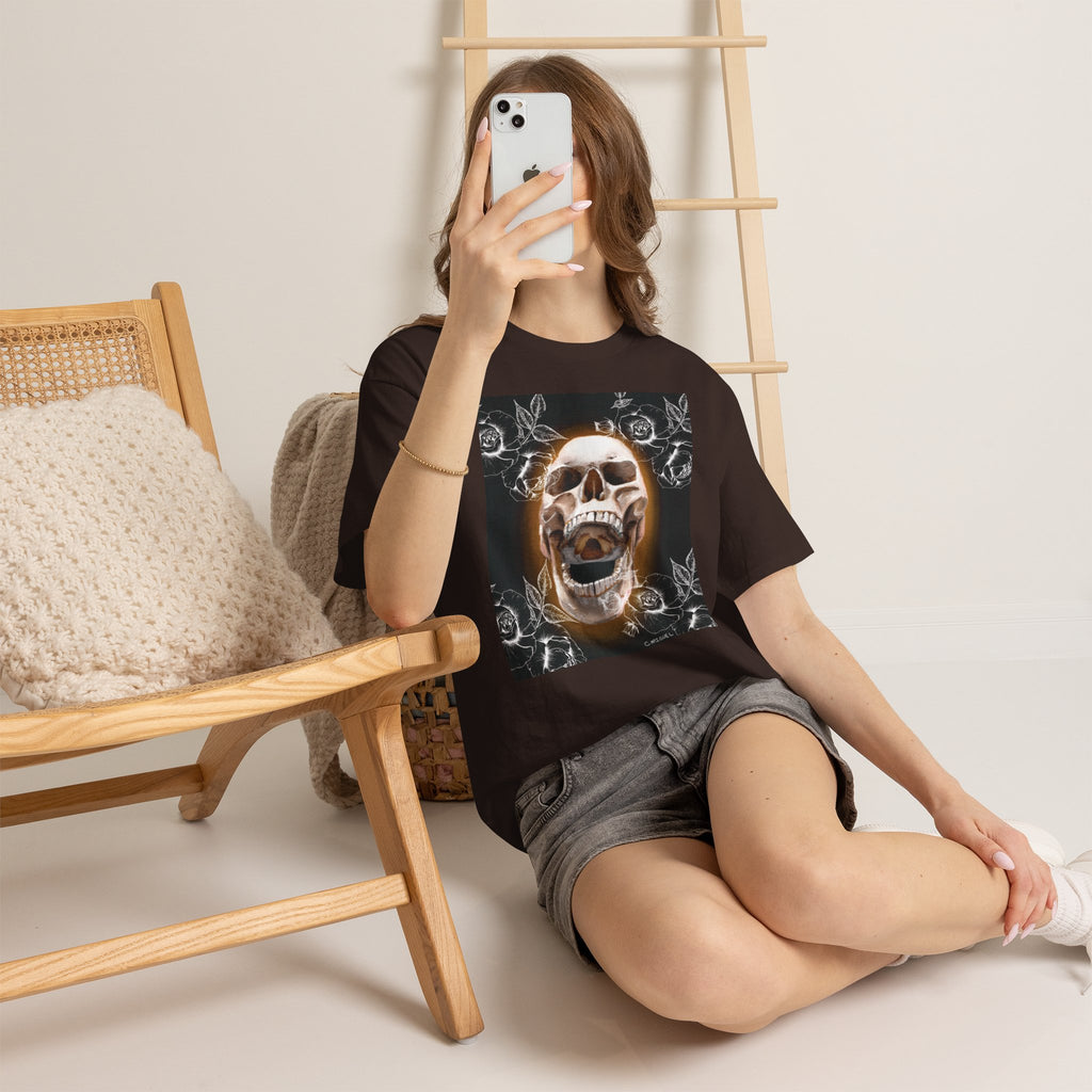 Skull Glow T‑Shirt — Vintage Neon Skull Art Tee