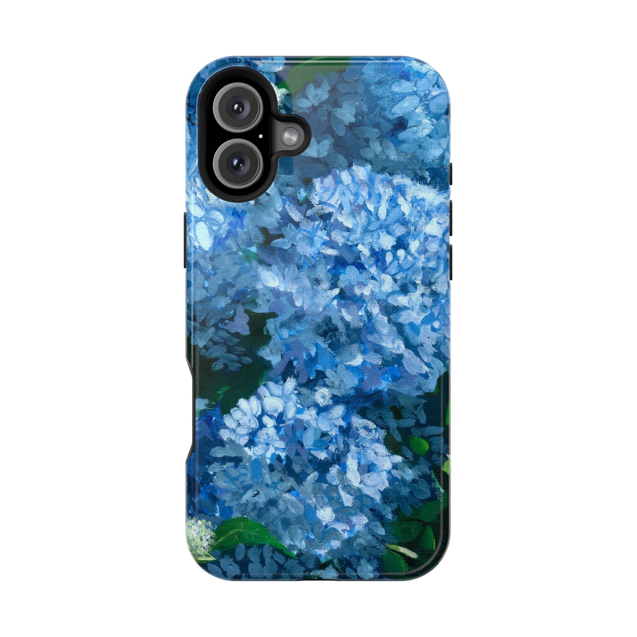 Blue Hydrangea Magnetic Impact-Resistant Phone Case
