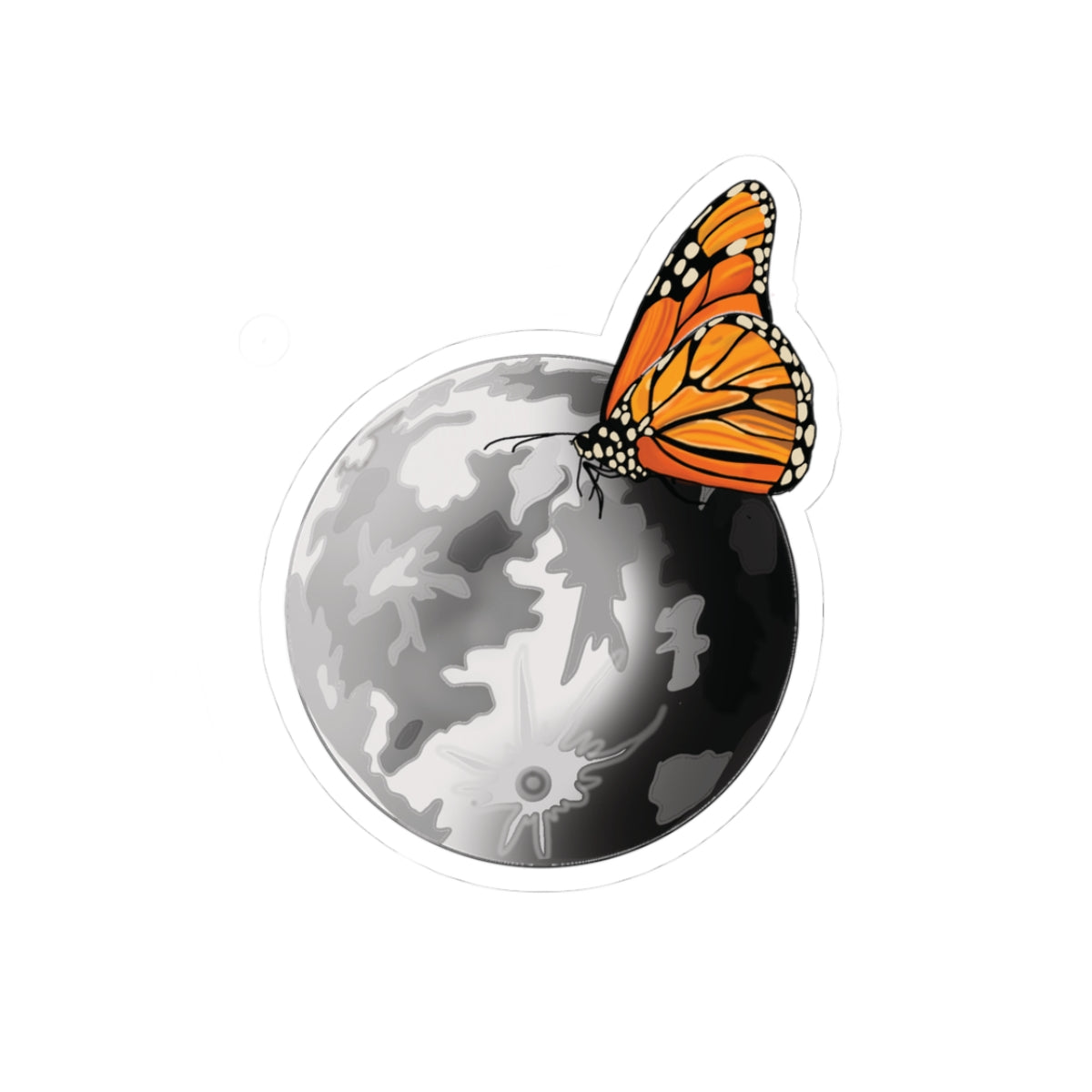 Butterflies Don't Belong on The Moon Sticker