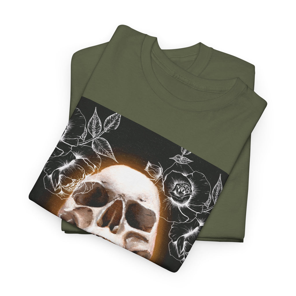 Skull Glow T‑Shirt — Vintage Neon Skull Art Tee