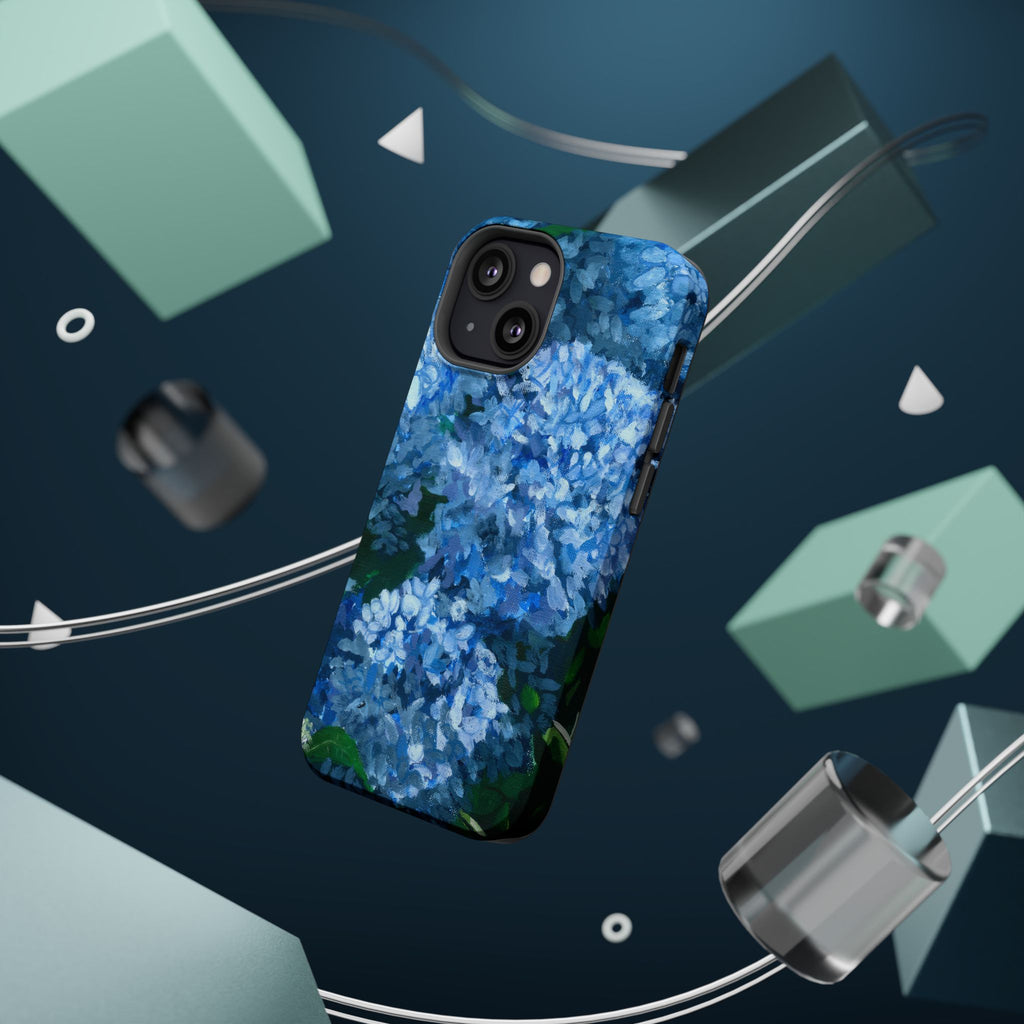 Blue Hydrangea Magnetic Impact-Resistant Phone Case