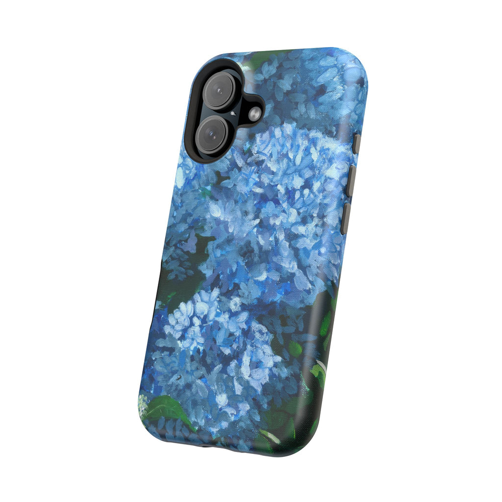 Blue Hydrangea Magnetic Impact-Resistant Phone Case
