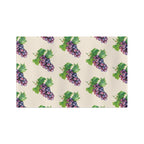 Microfiber Hand Drawn Grape Pattern Tea Towel — Vintage Vineyard Kitchen Towels