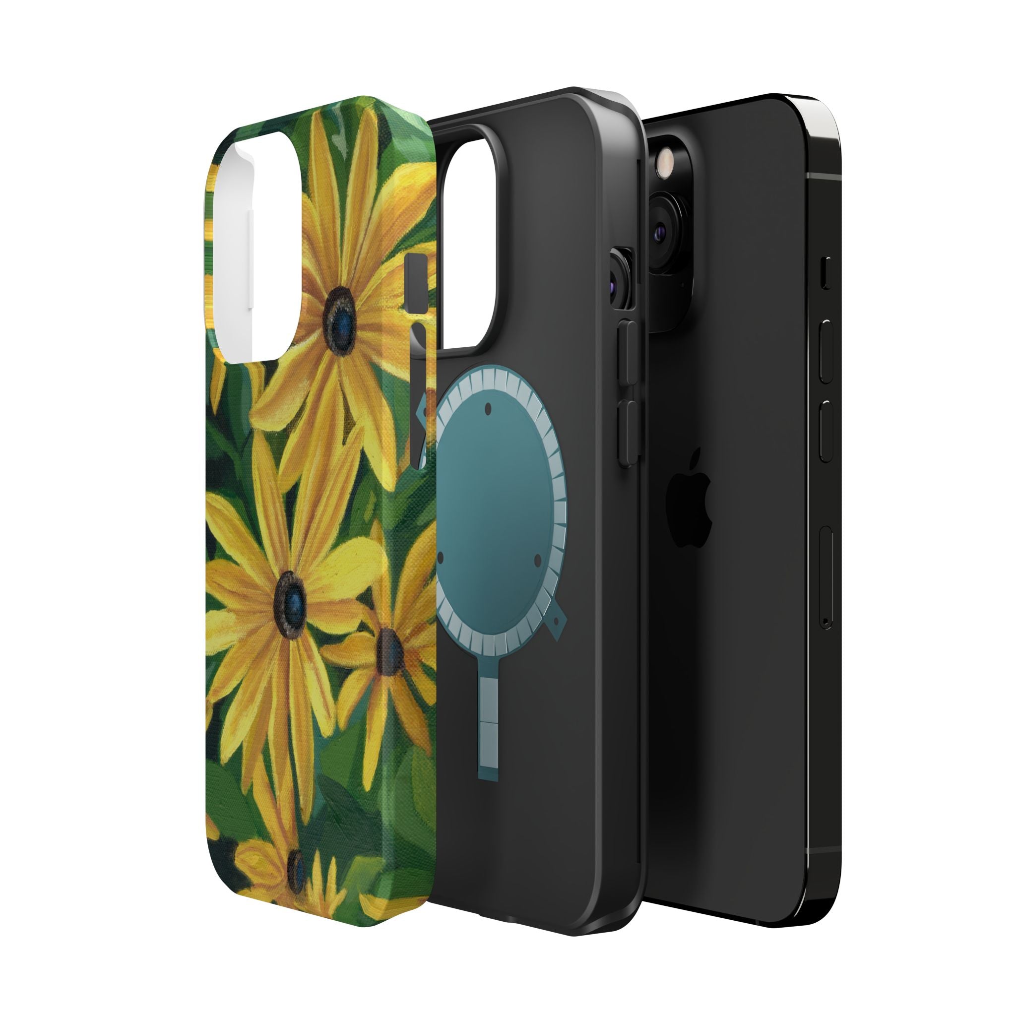 Floral Black-Eyed Susan Magnetic Impact Phone Case