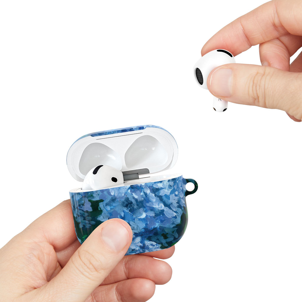 Hand Made Design Blue Floral AirPod Cases