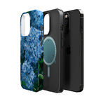 Blue Hydrangea Magnetic Impact-Resistant Phone Case