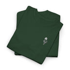 Skeleton Rose Pocket Tee — Cotton T‑Shirt