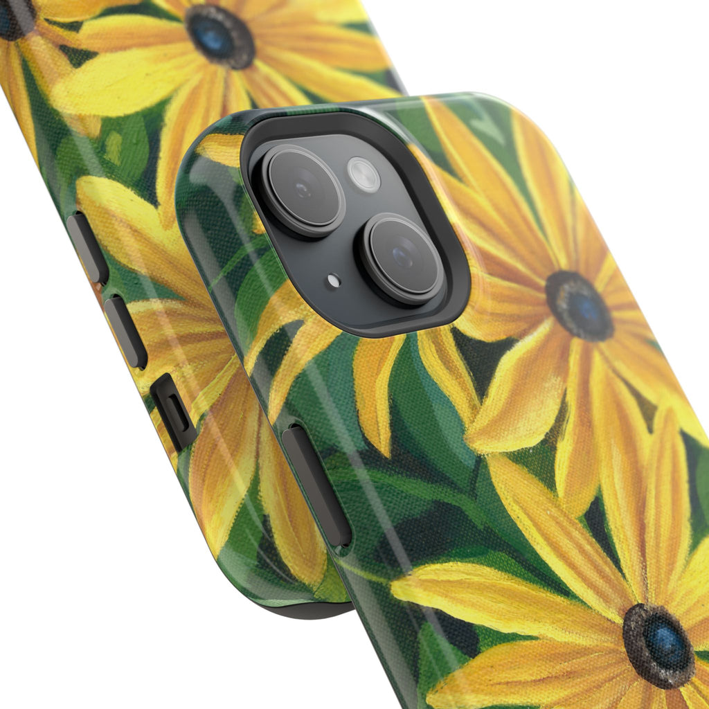 Floral Black-Eyed Susan Magnetic Impact Phone Case