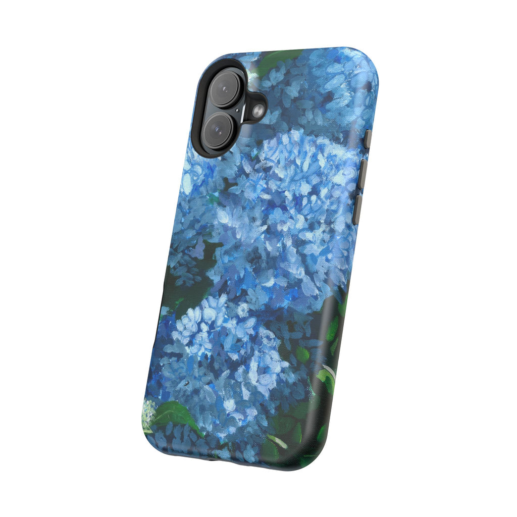 Blue Hydrangea Magnetic Impact-Resistant Phone Case