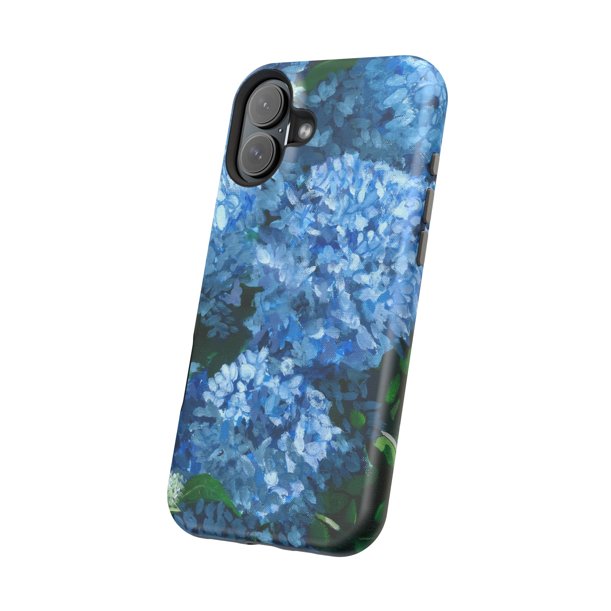 Blue Hydrangea Magnetic Impact-Resistant Phone Case