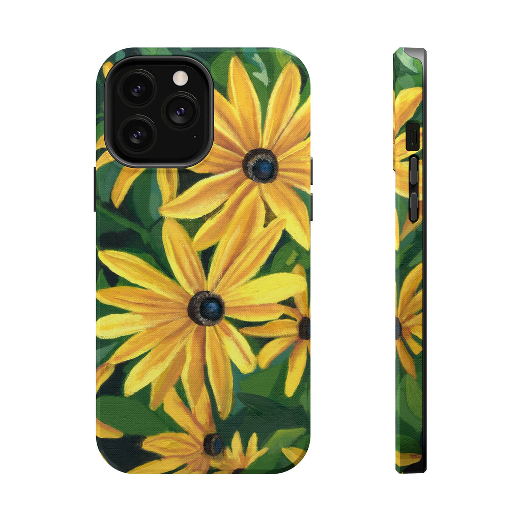 Floral Black-Eyed Susan Magnetic Impact Phone Case