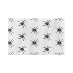 Spider Pattern Tea Towel — Black Arachnid Microfiber Kitchen Towel