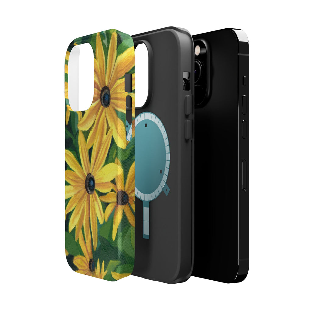 Floral Black-Eyed Susan Magnetic Impact Phone Case