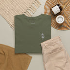 Skeleton Rose Pocket Tee — Cotton T‑Shirt