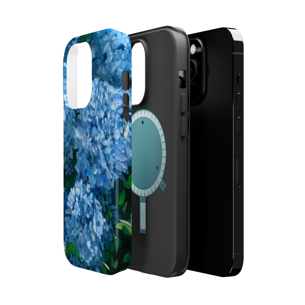 Blue Hydrangea Magnetic Impact-Resistant Phone Case