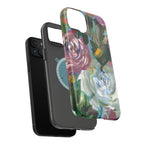 Floral Brushstroke Magnetic Impact-Resistant Phone Case