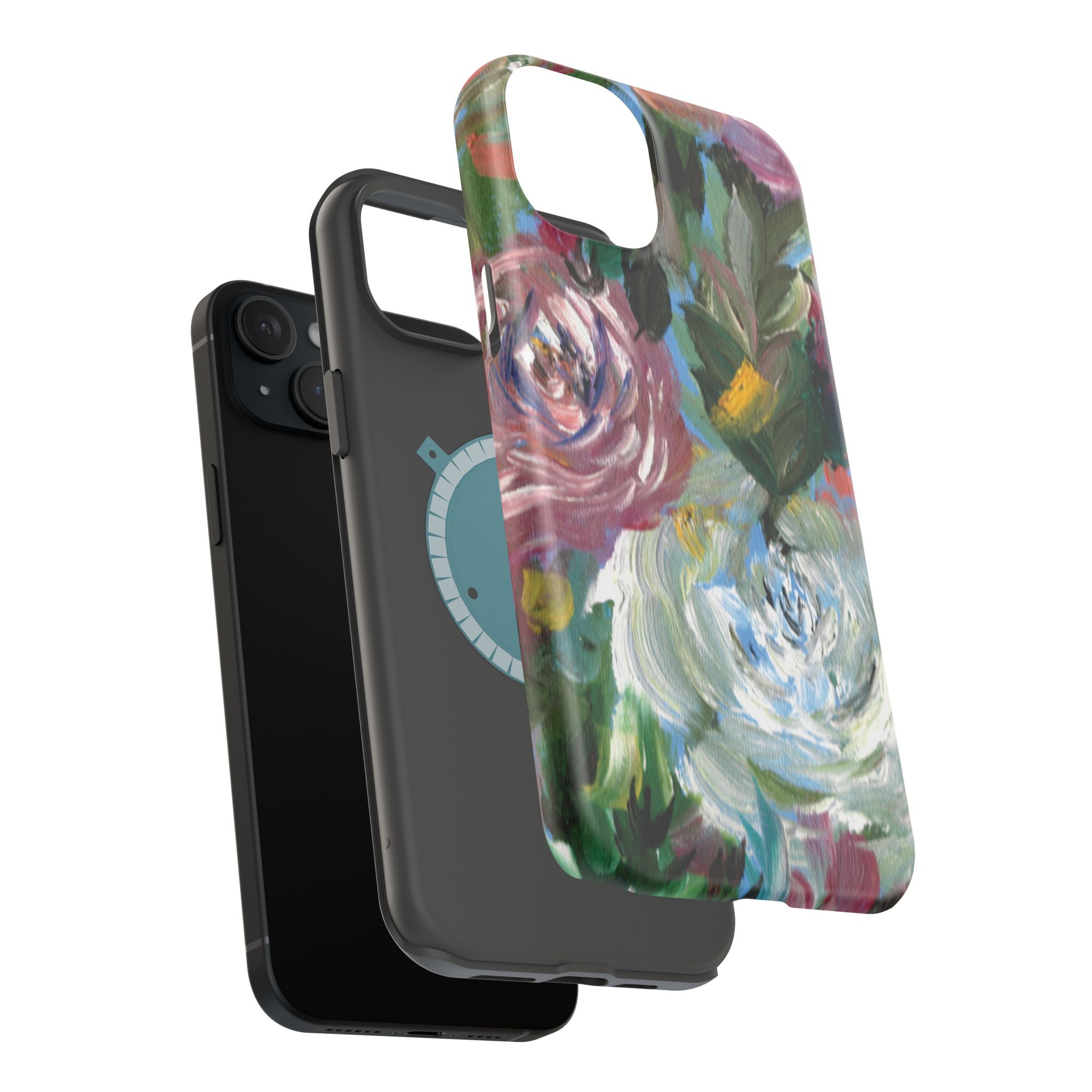 Floral Brushstroke Magnetic Impact-Resistant Phone Case